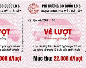 Mẫu Vé Trạm Thu Phí Chương Mỹ