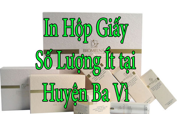 In Hộp Giấy Số Lượng Ít tại Huyện Ba Vì