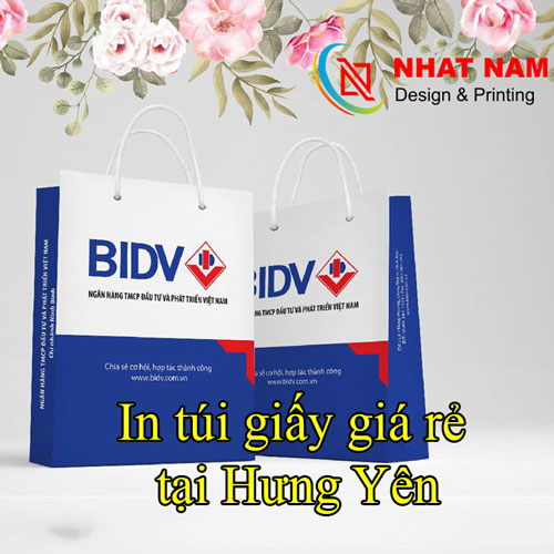 In túi giấy giá rẻ tại Hưng Yên